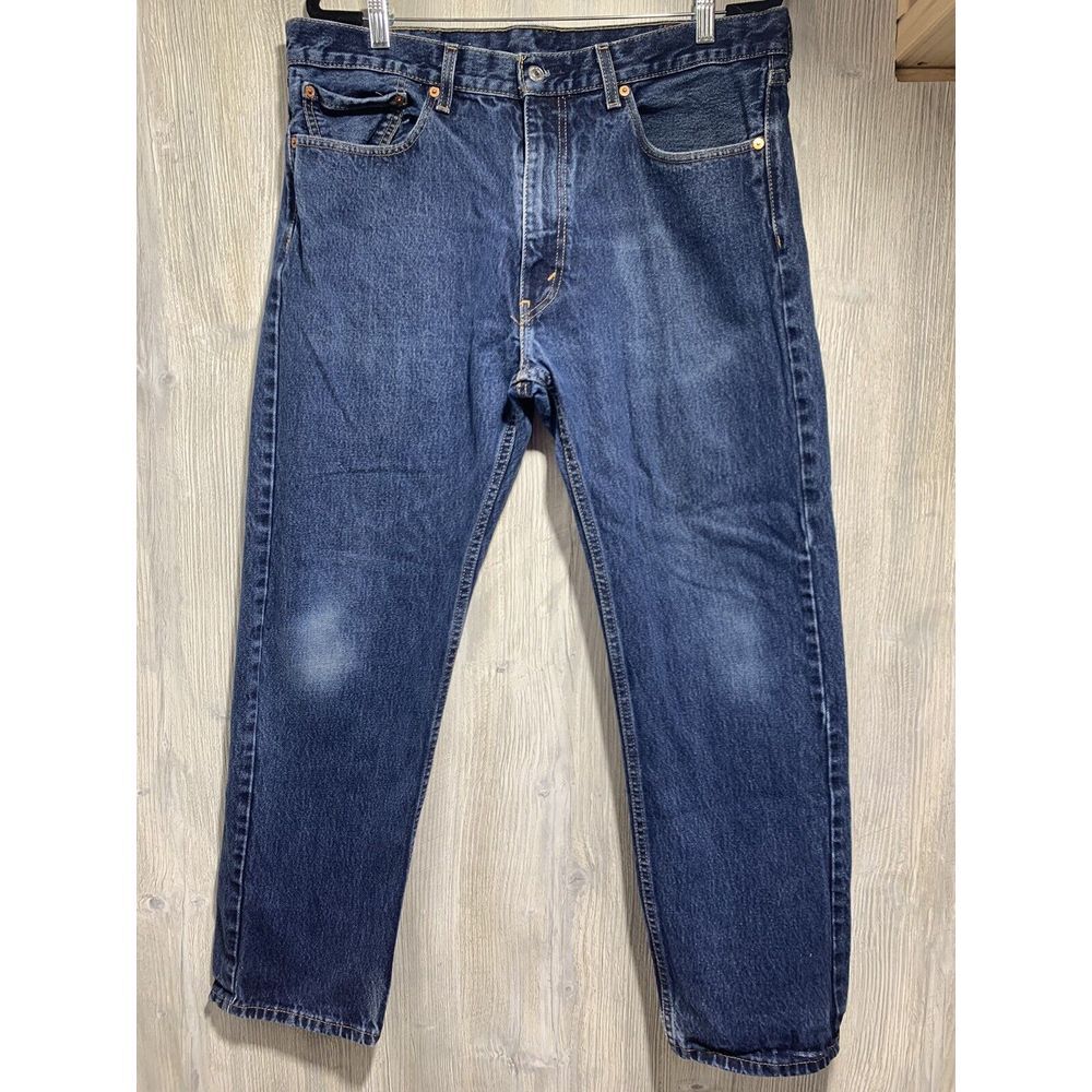 Levi 505 Mens Jeans Dark Wash 38x32 S40196